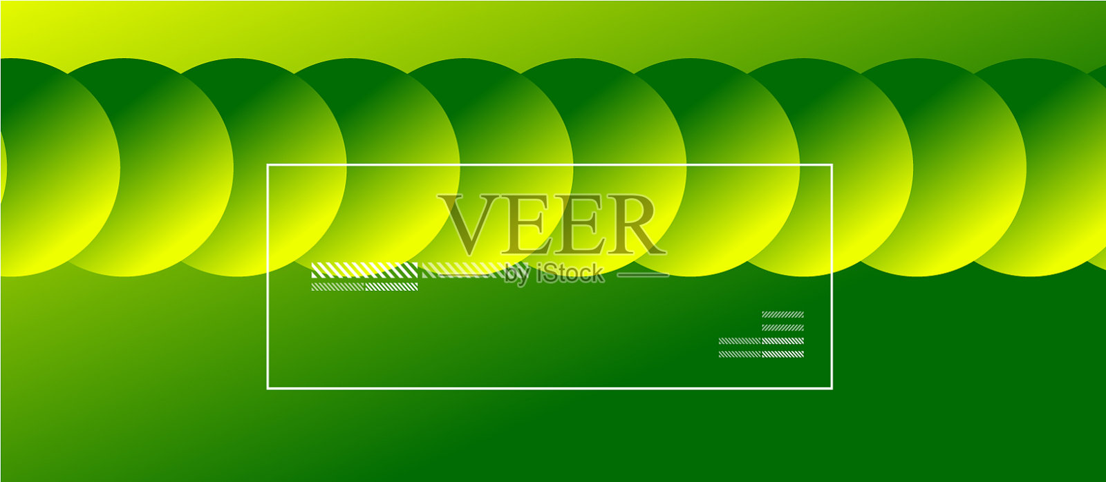 简单的抽象背景与霓虹灯色圈插画图片素材