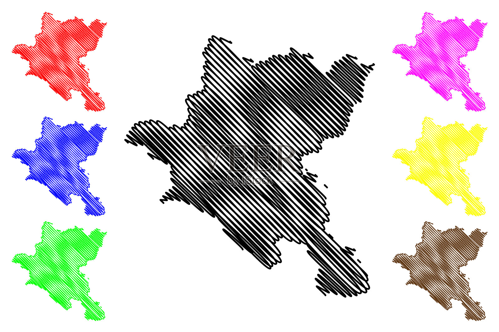 保加利亚共和国索非亚市省插画图片素材