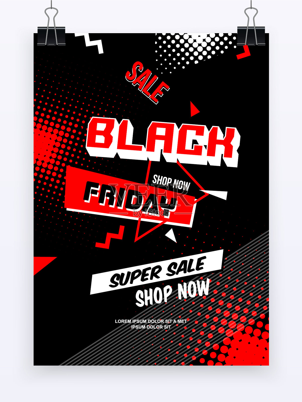 黑色星期五促销的抽象背景插画图片素材