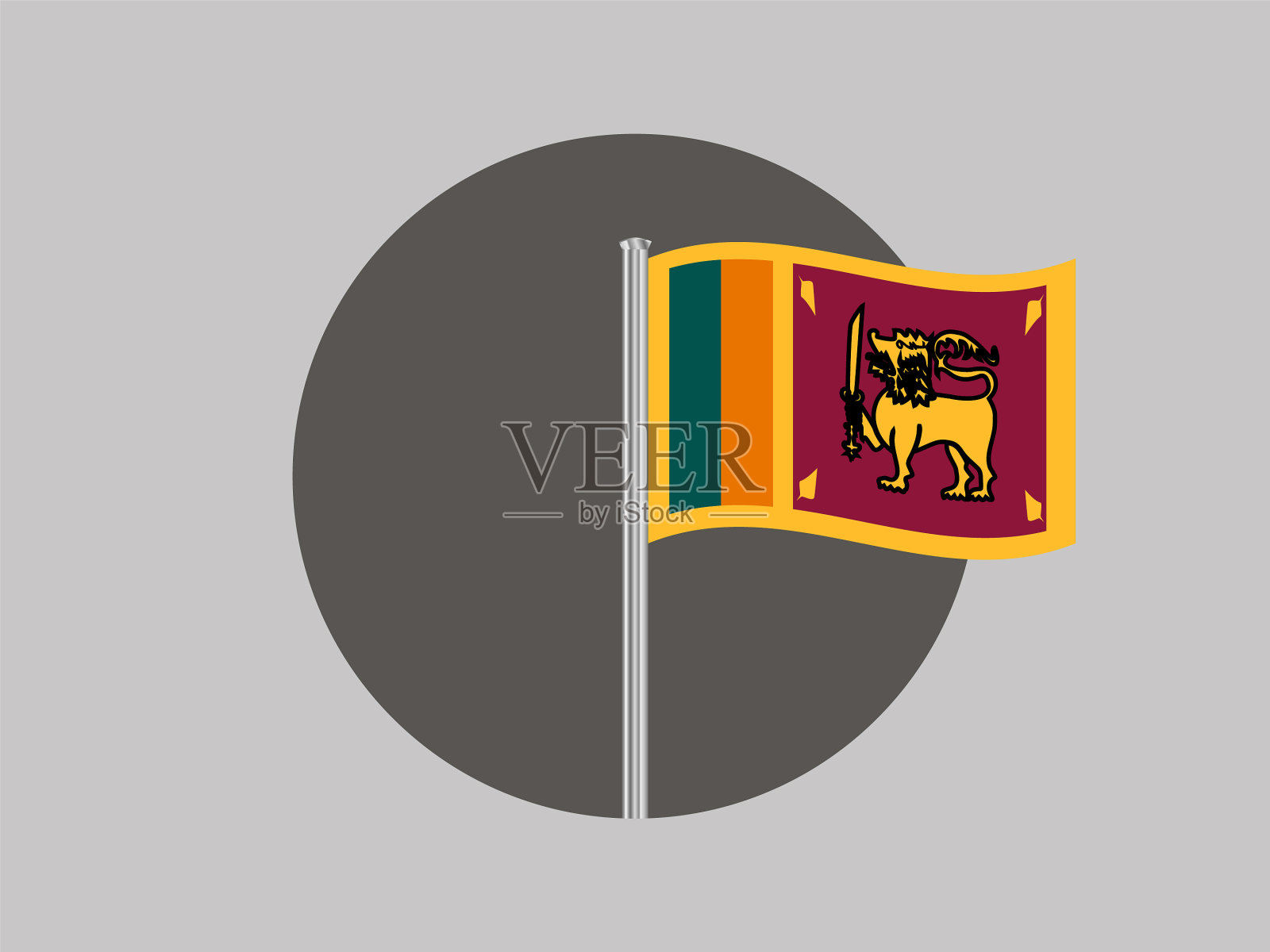 斯里兰卡集插画图片素材