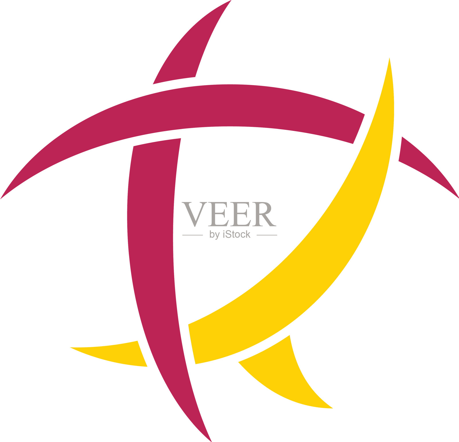 沙漠玫瑰的标志插画图片素材