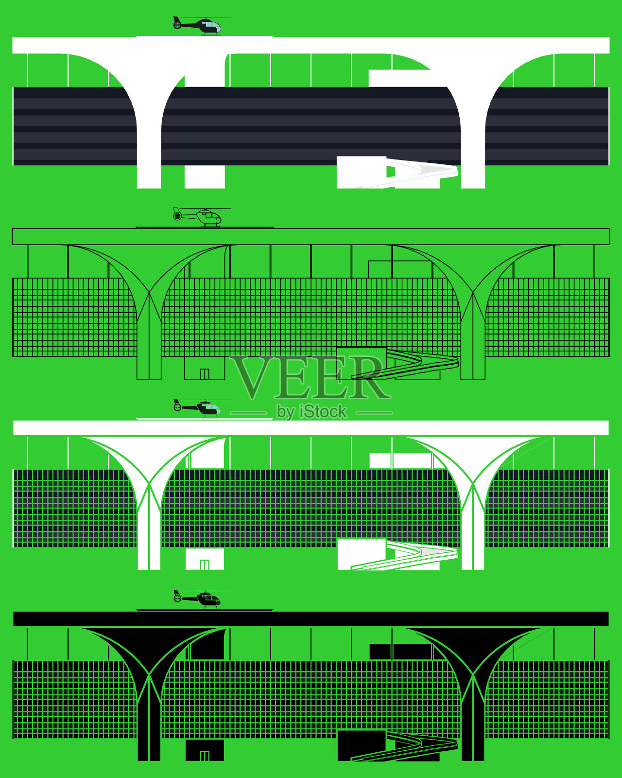 米纳斯吉拉斯州行政中心插画图片素材