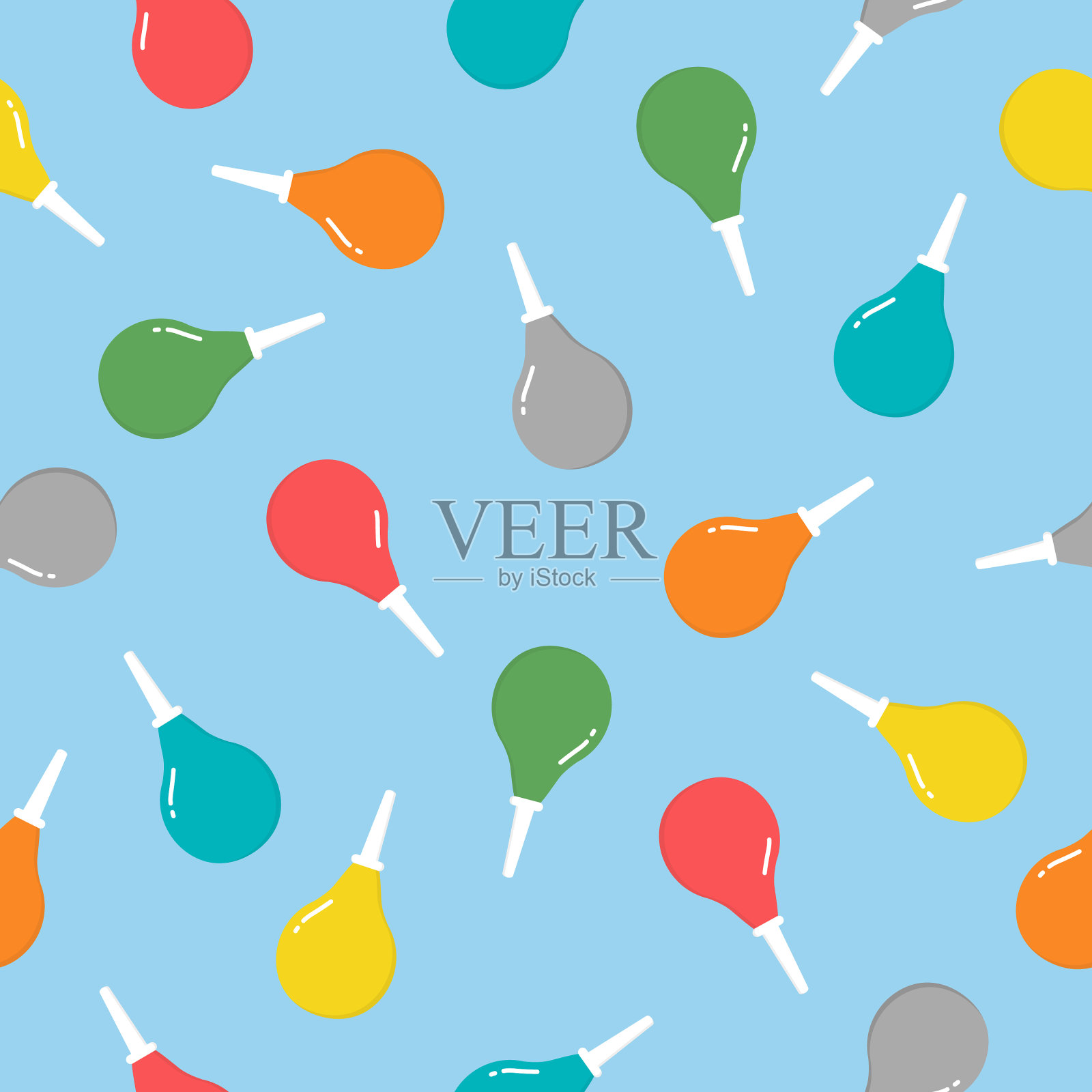 医用无缝图案简单的梨医用插画图片素材