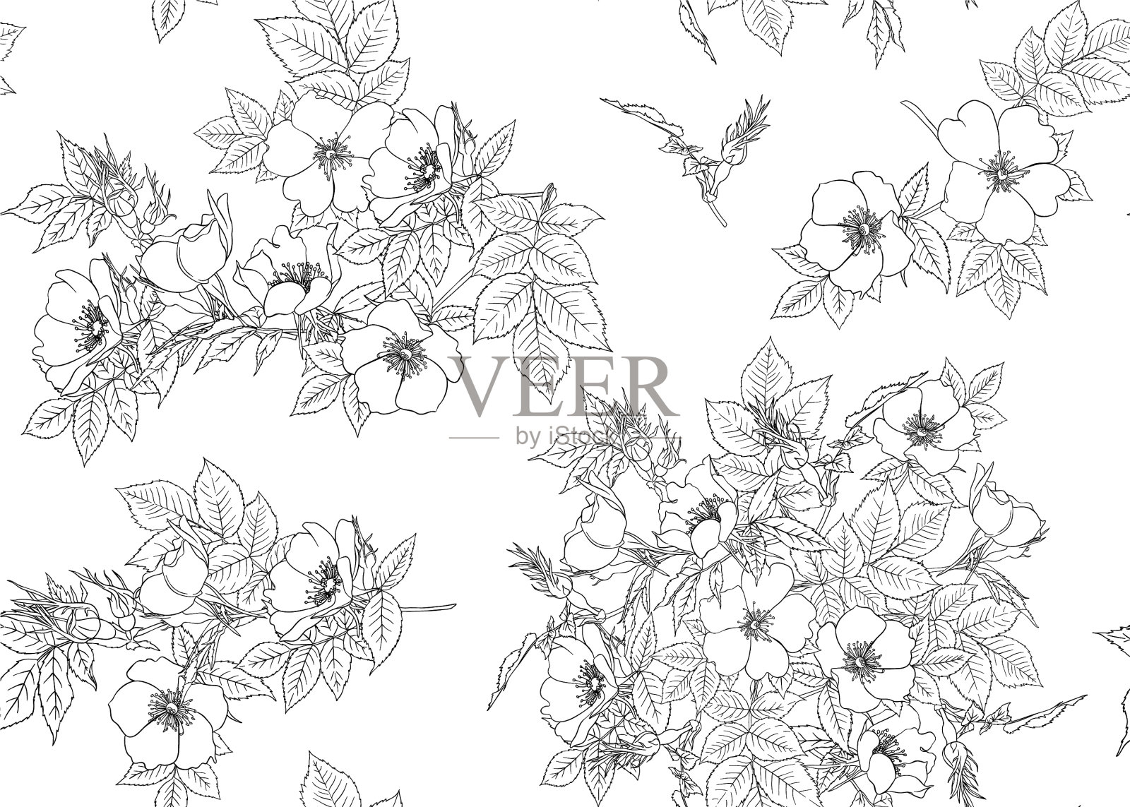 无缝模式插画图片素材