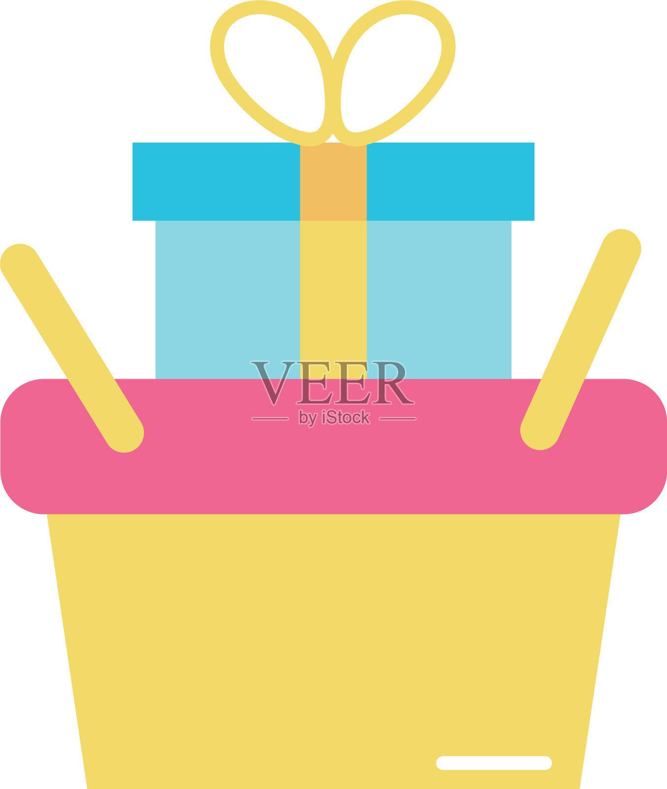 孤立购物篮设计设计元素图片