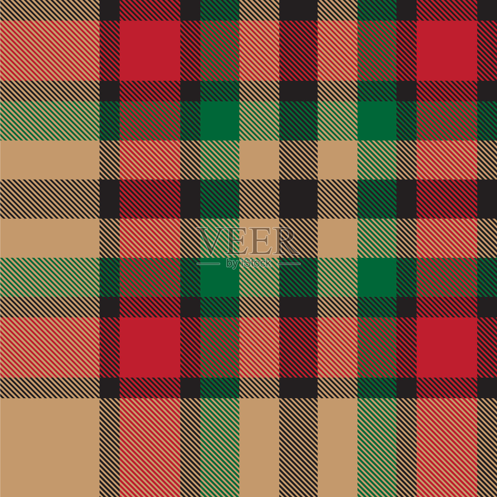 经典现代格子呢无缝格子图案插画图片素材