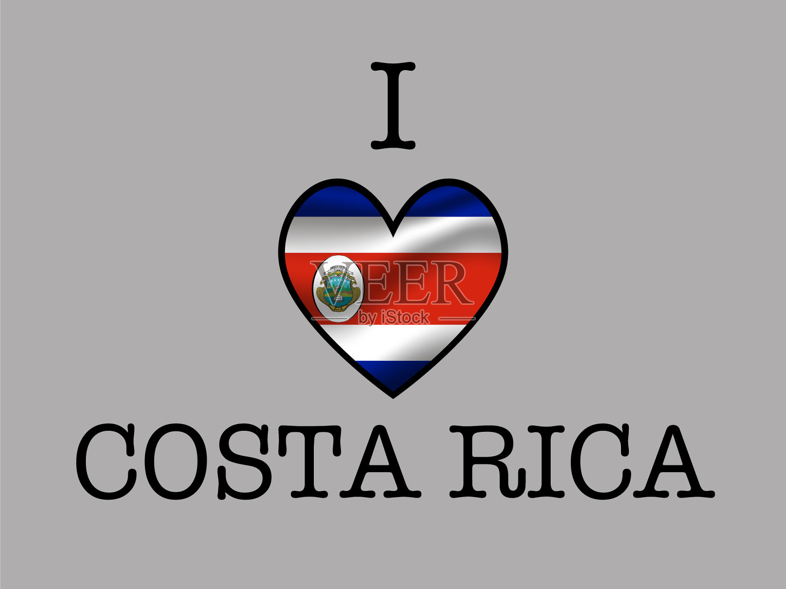 哥斯达黎加集插画图片素材