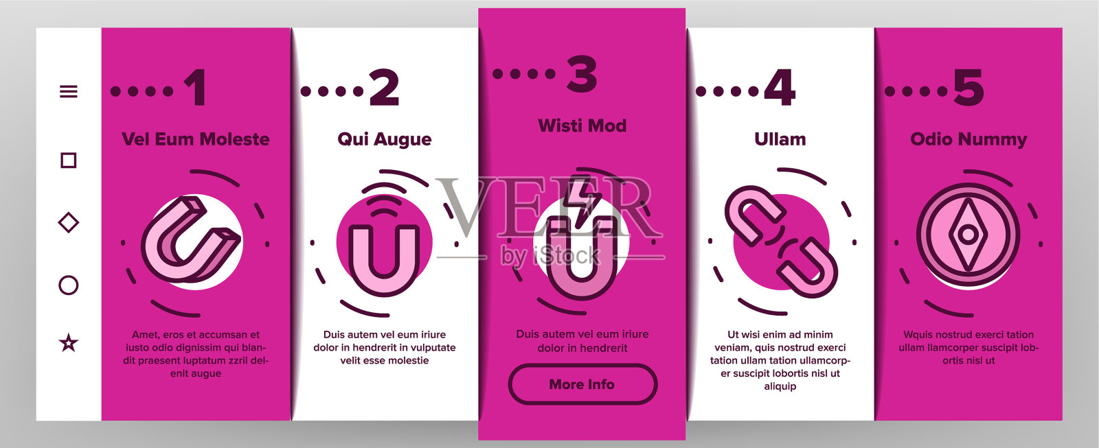 磁铁电源上的图标设置图标素材