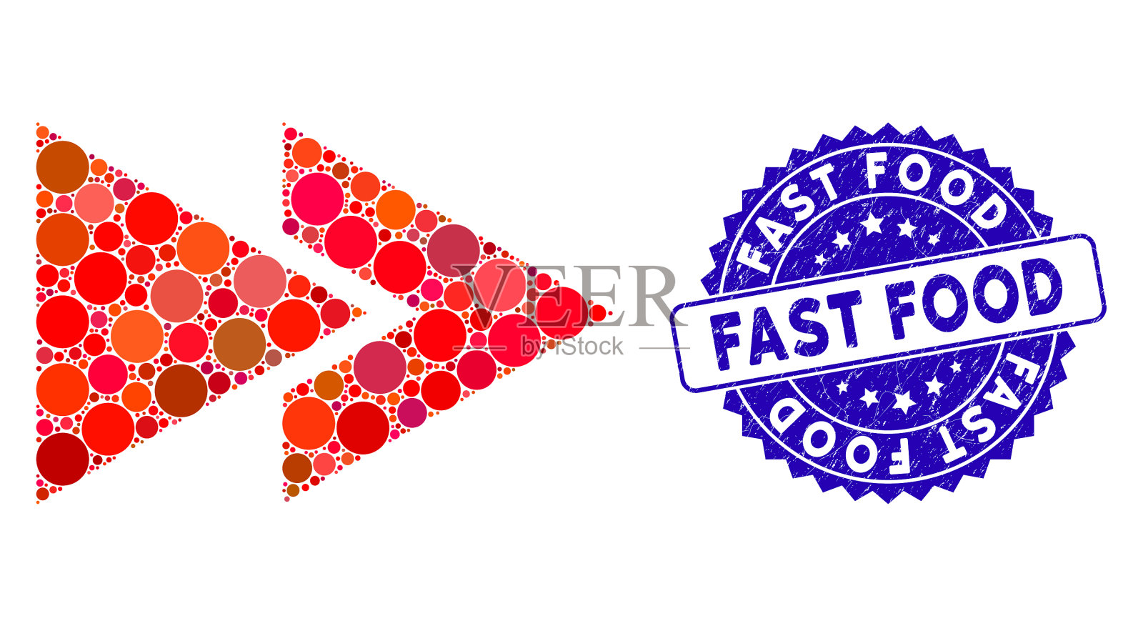 拼贴倒带图标与刮快插画图片素材