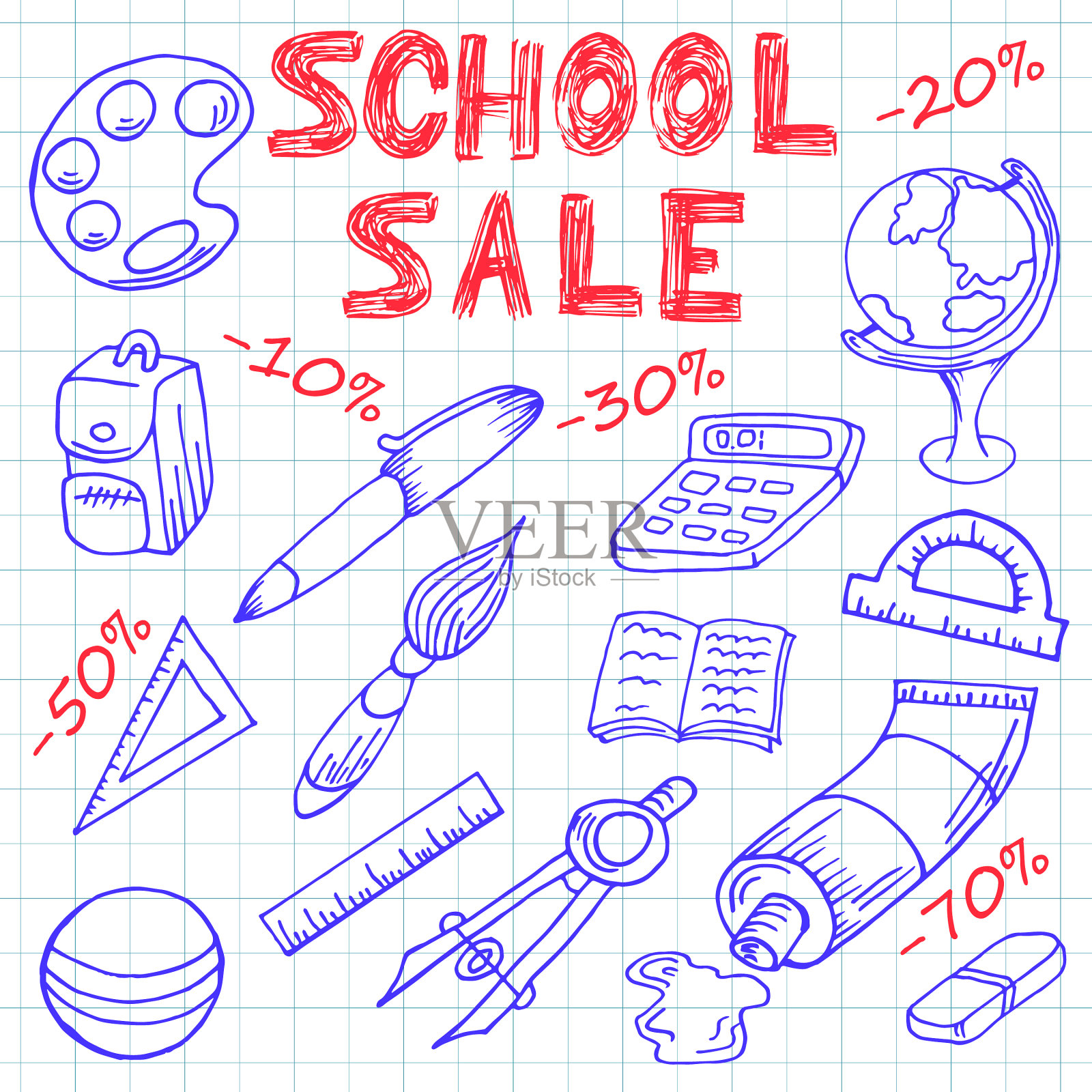 回到学校卖画的油漆上设计模板素材