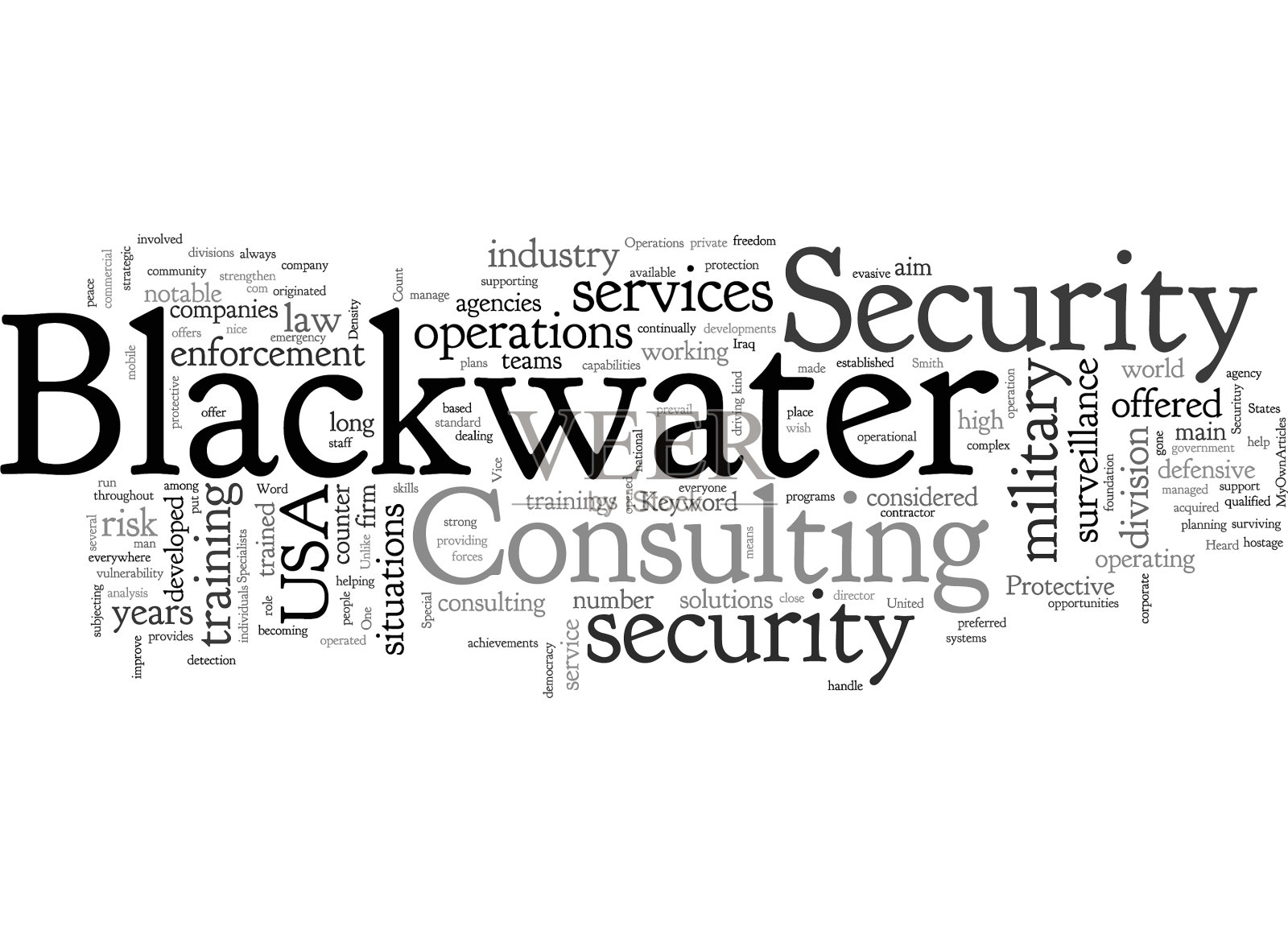 黑水公司安全插画图片素材