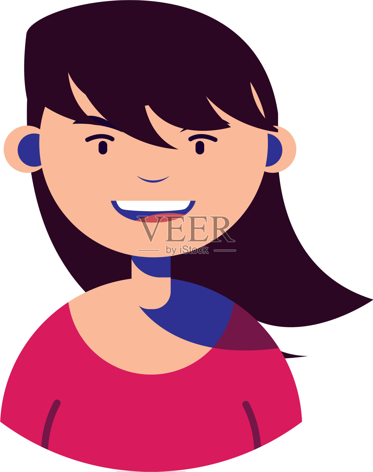 女人性格平易近人设计元素图片