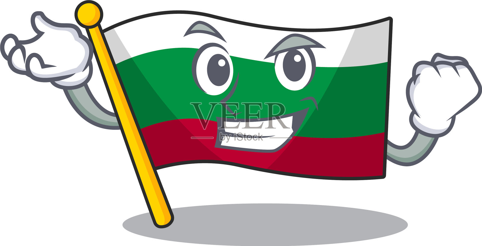 成功的旗子被保加利亚人孤立在了设计元素图片