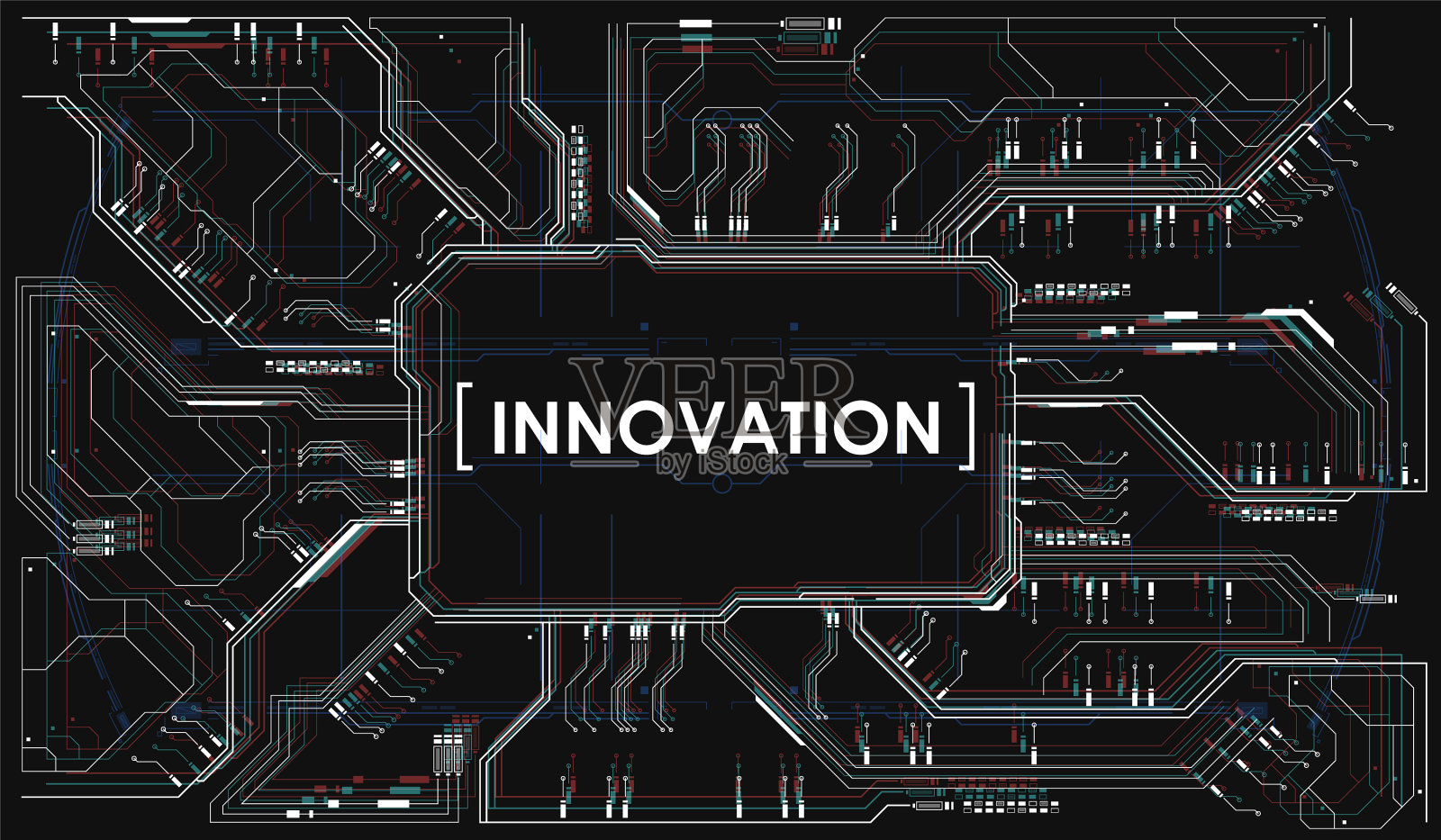 电路板背景技术设计模板素材
