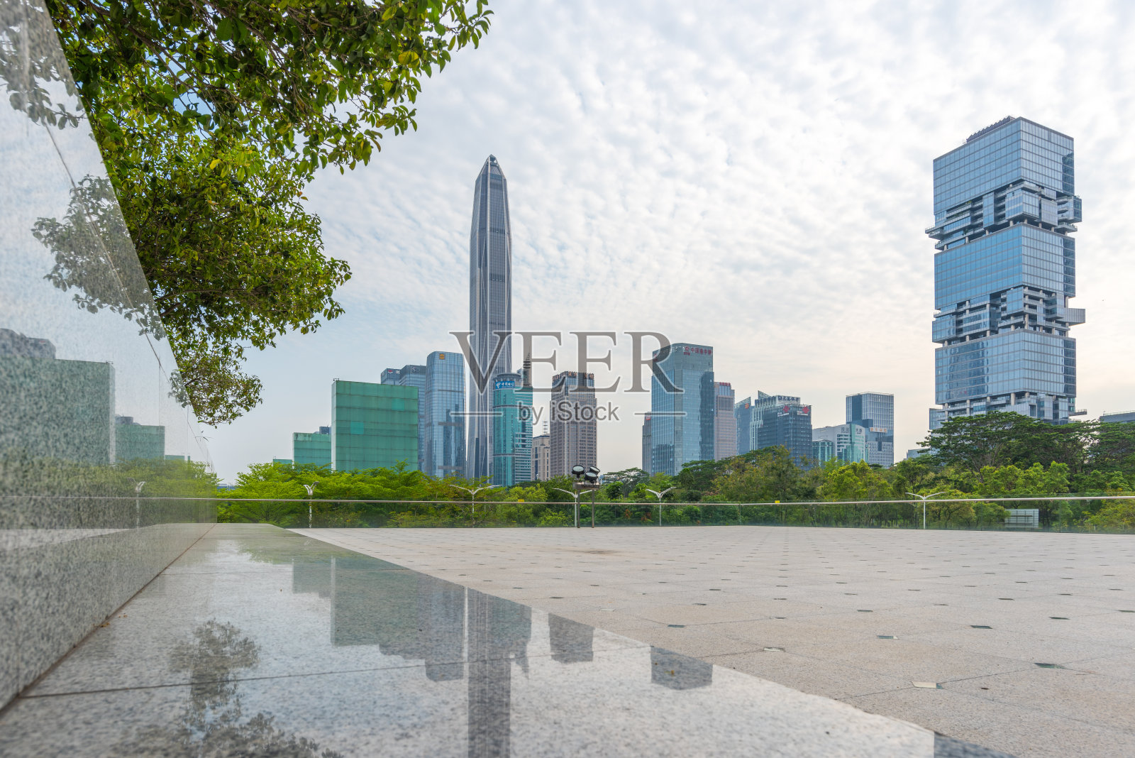 深圳市福田区CBD中轴线城市景观照片摄影图片