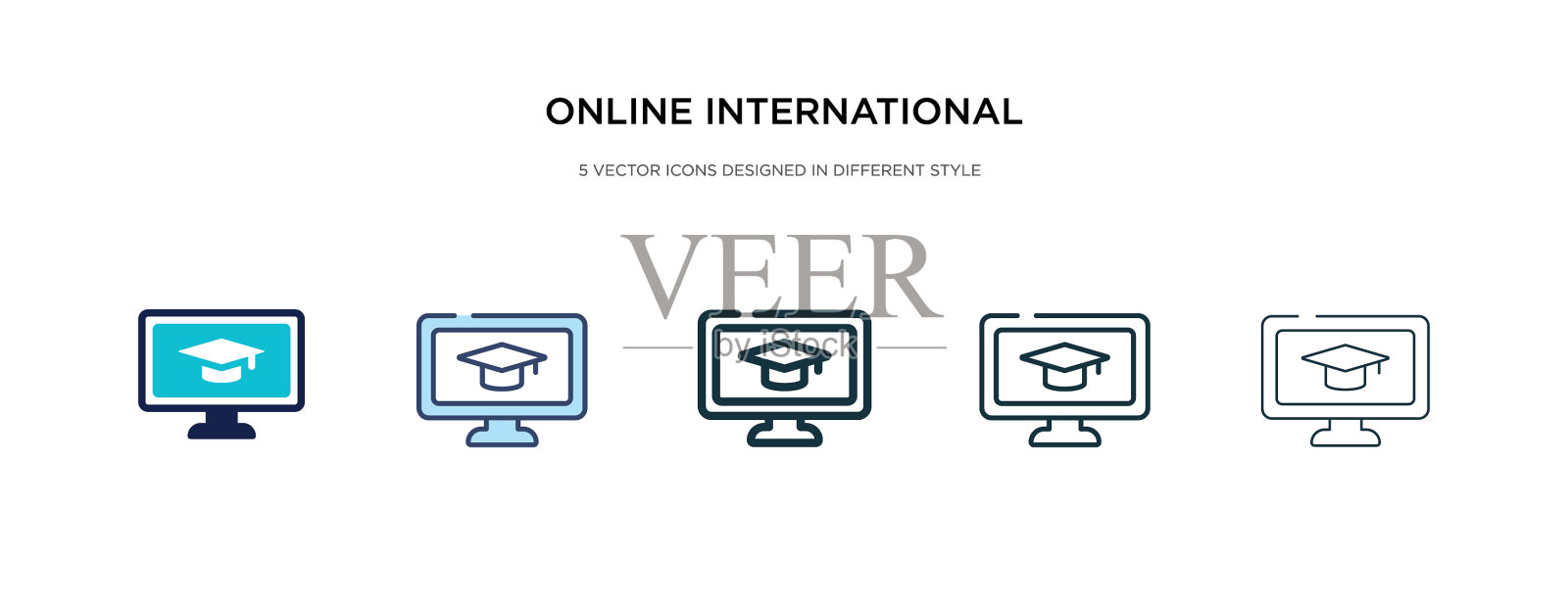 在线国际教育图标图标素材
