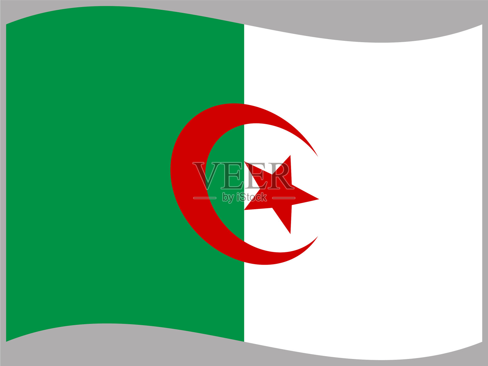 阿尔及利亚集插画图片素材