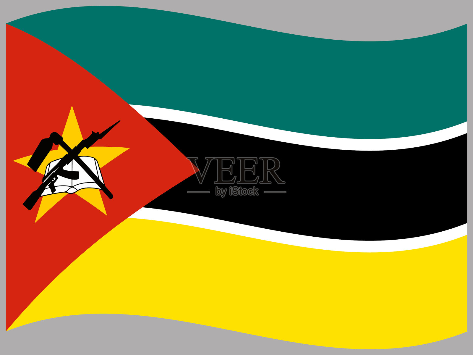 莫桑比克集插画图片素材