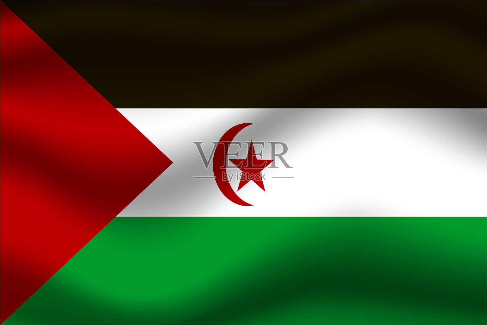 西撒哈拉插画图片素材