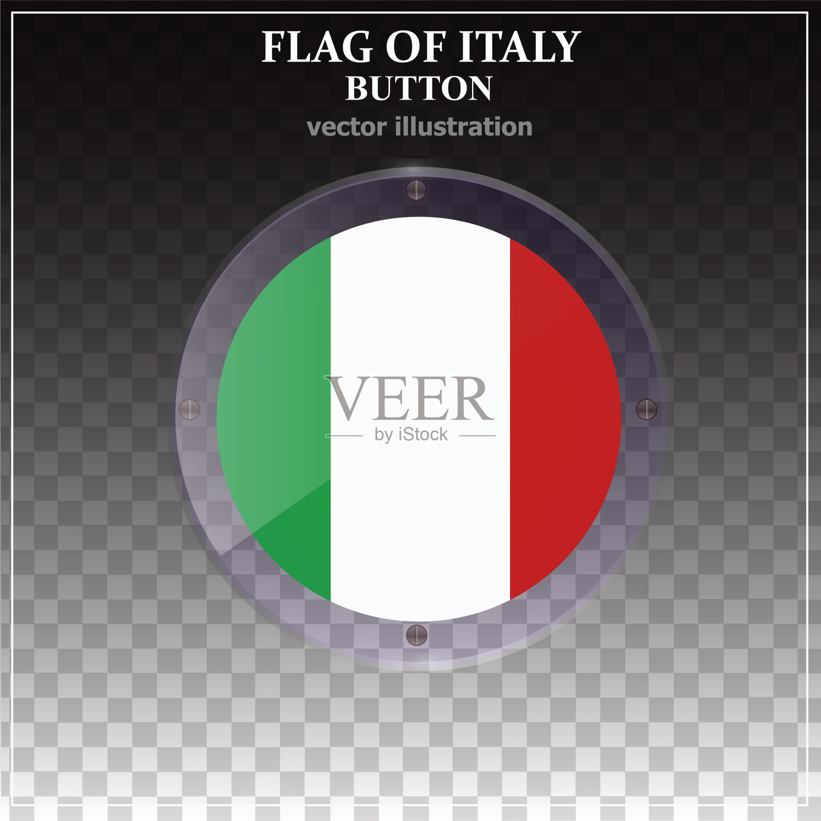 鲜艳的贴着意大利国旗的意大利快乐日插画图片素材