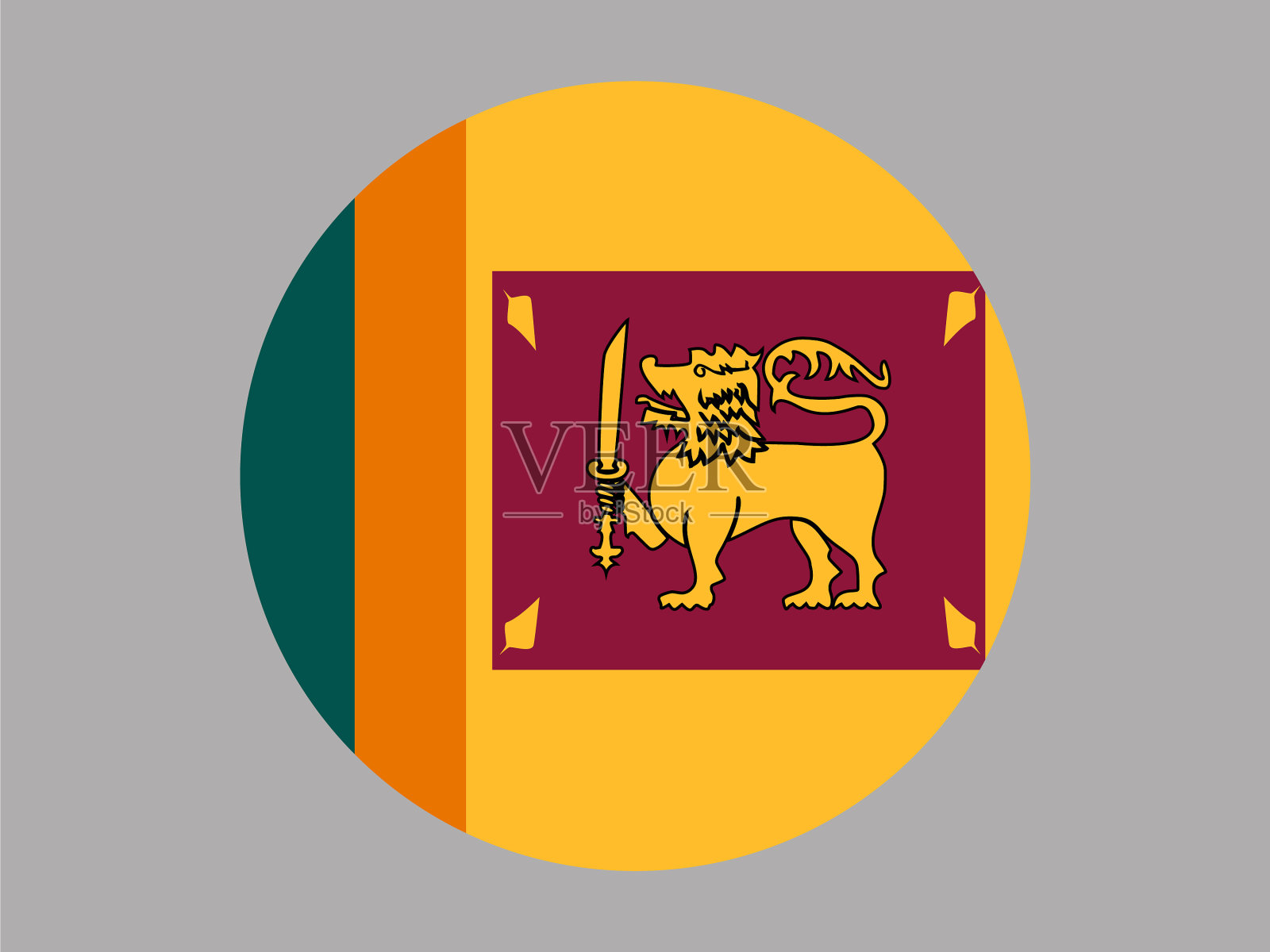 斯里兰卡集插画图片素材