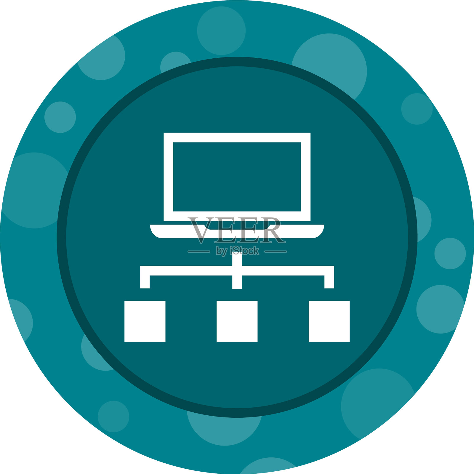 漂亮的数据库字形图标插画图片素材