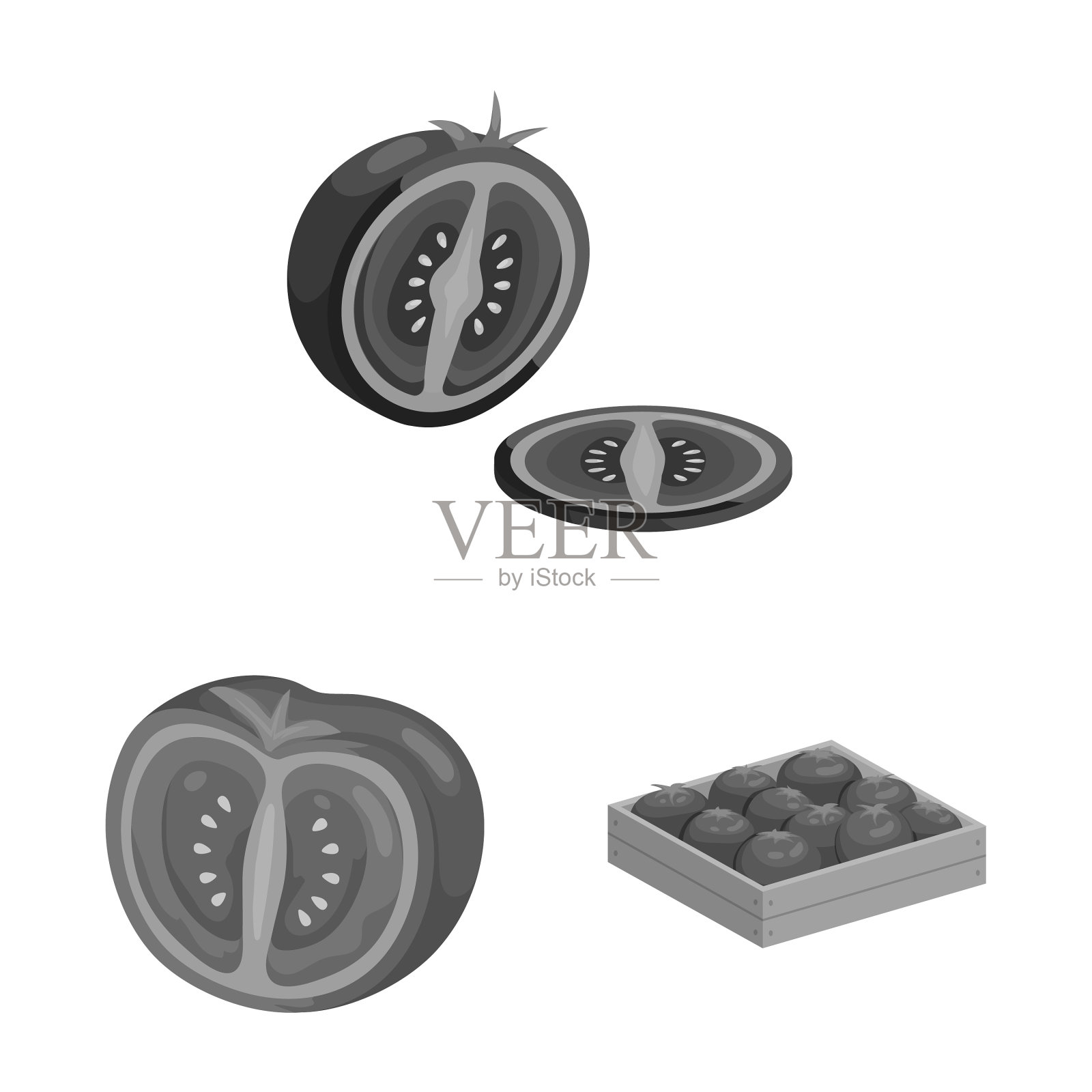 设计生态农业标志插画图片素材