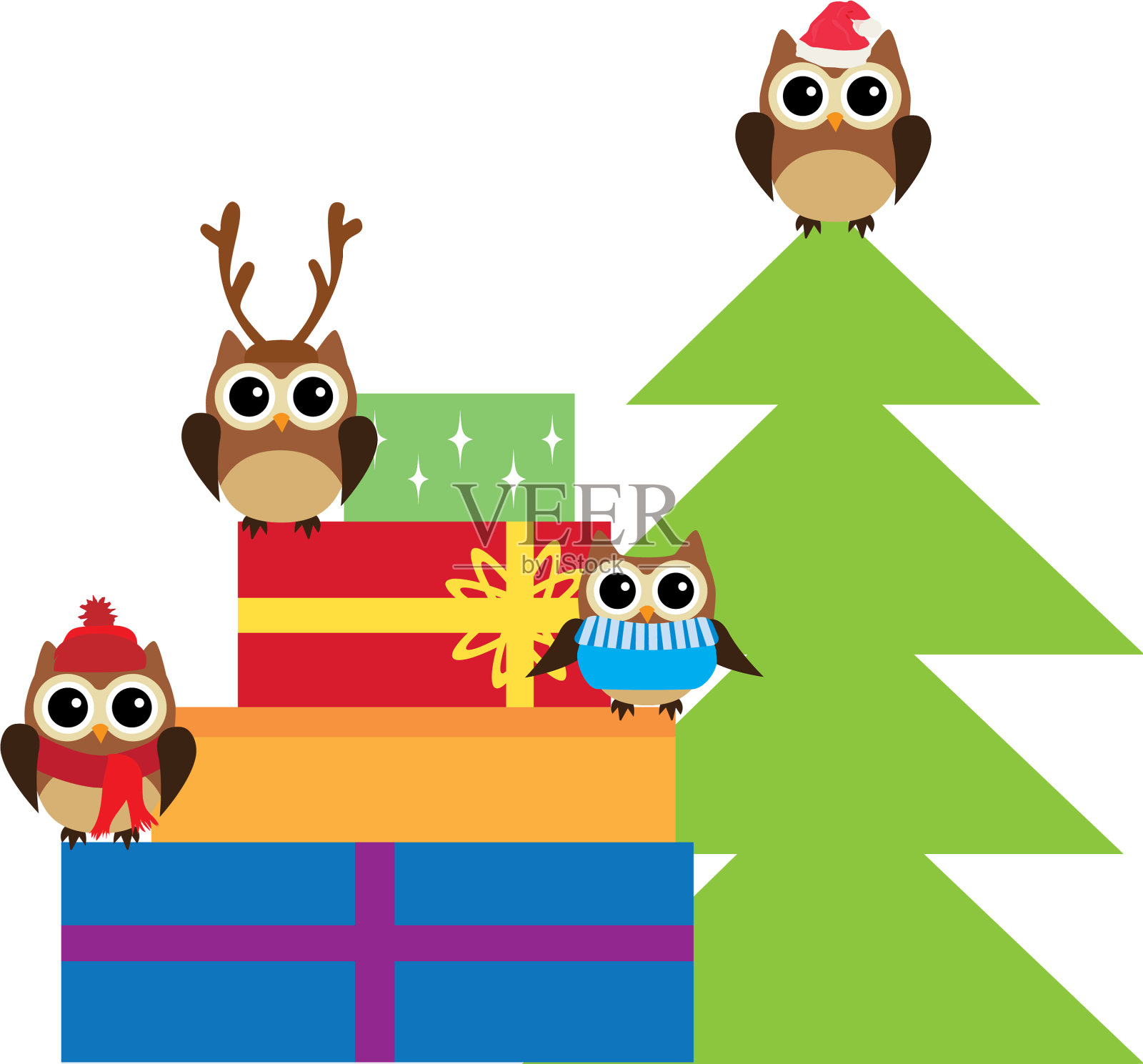 圣诞节的背景设计元素图片