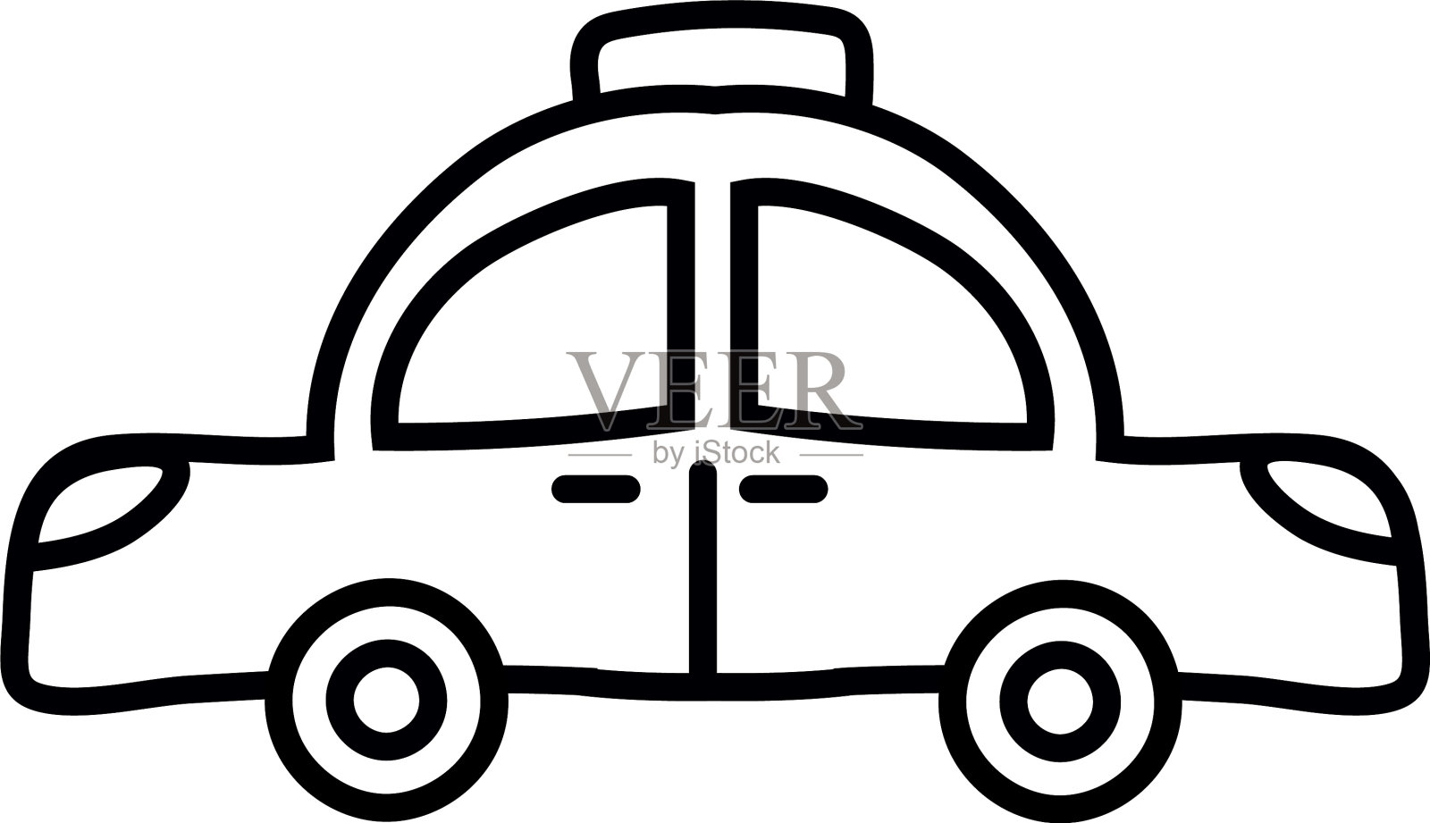 的士服务的公众标志图标素材