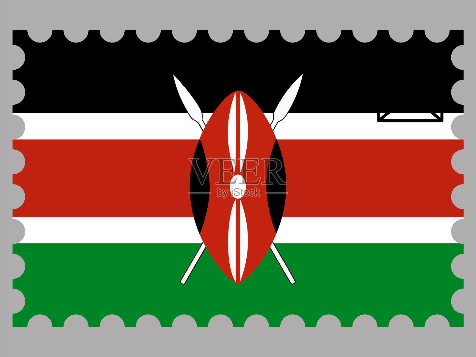 肯尼亚设置插画图片素材