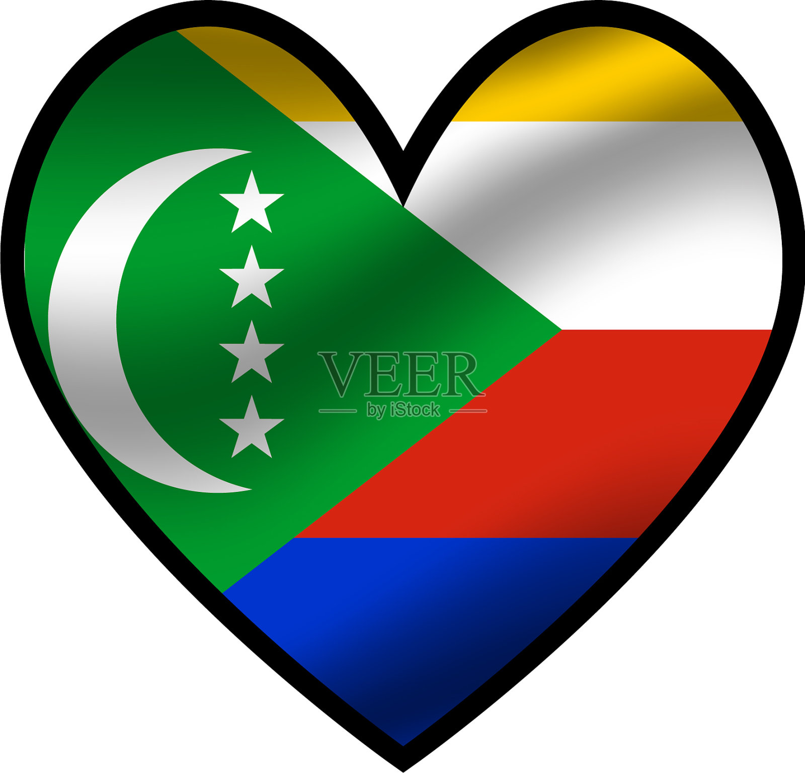 科摩罗群岛集插画图片素材