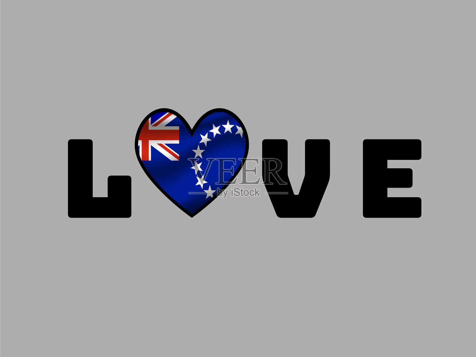 库克群岛集插画图片素材