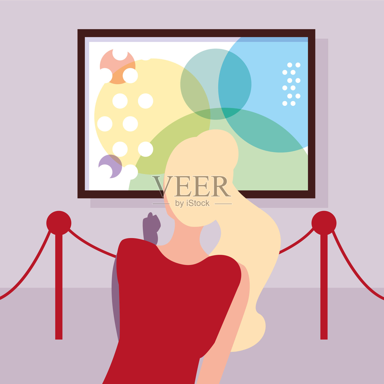 当代女性艺术展设计元素图片