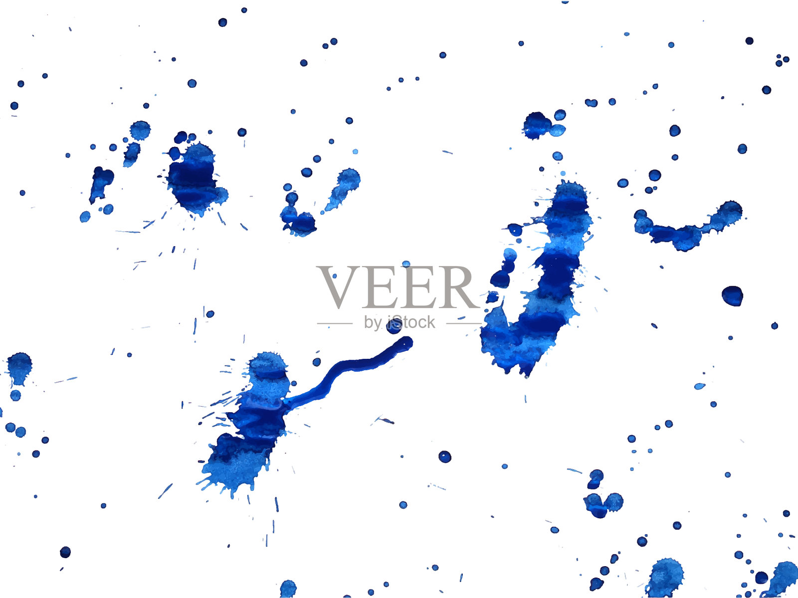 彩色墨水会把背景墨水弄脏插画图片素材