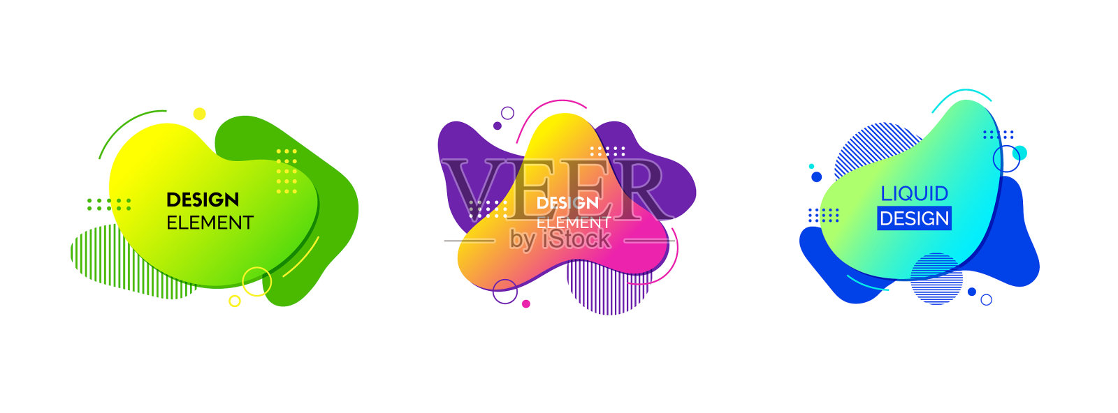 液体设计元件设置流体设计模板素材