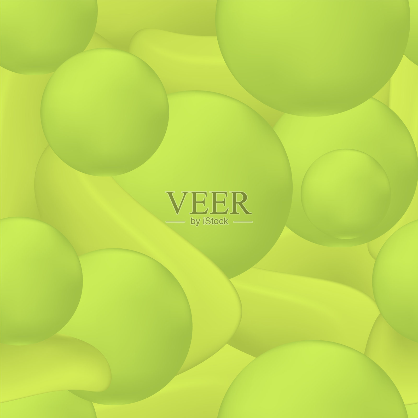 抽象的黄绿无缝图案插画图片素材