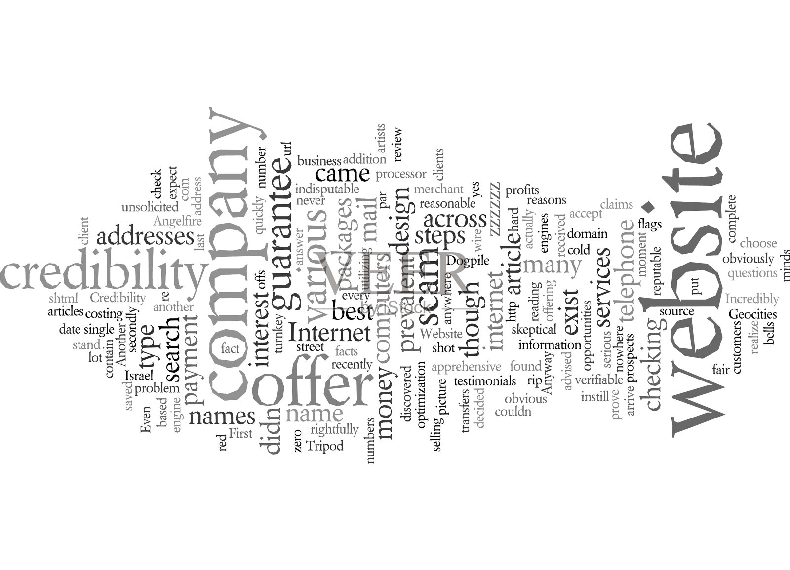 你和你的网站有可信度吗插画图片素材