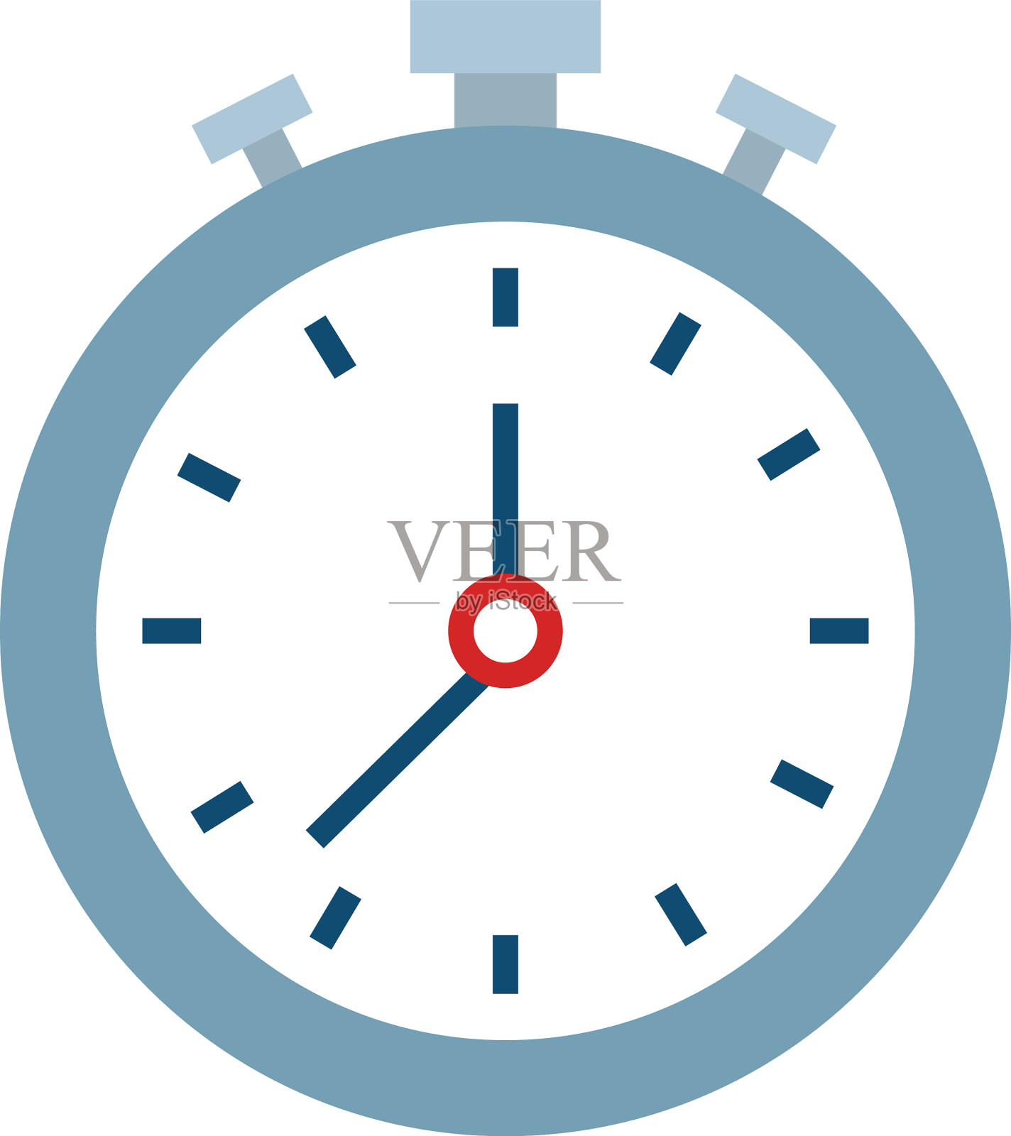 时间计时器平面风格图标设计元素图片