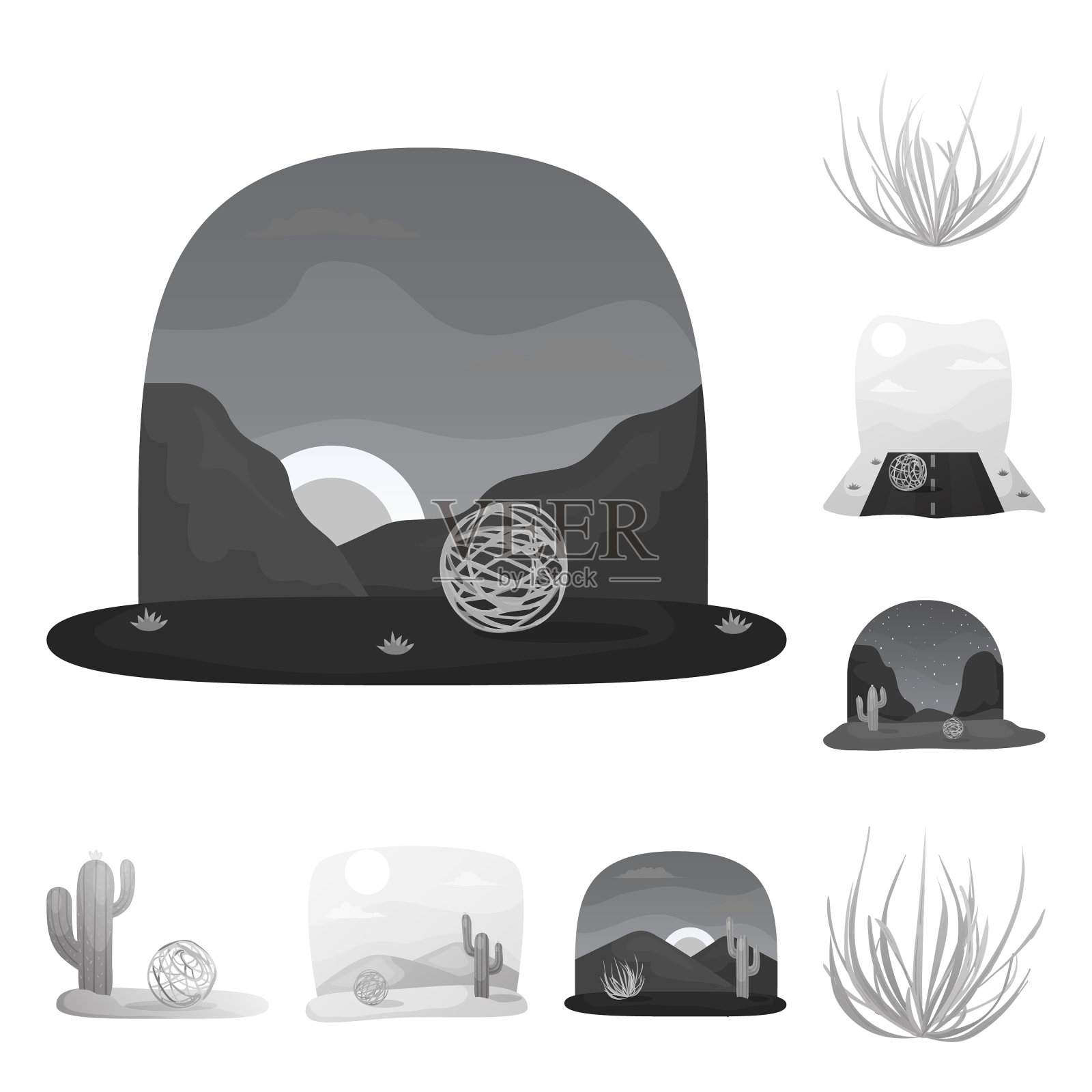 农村和牧场插画图片素材