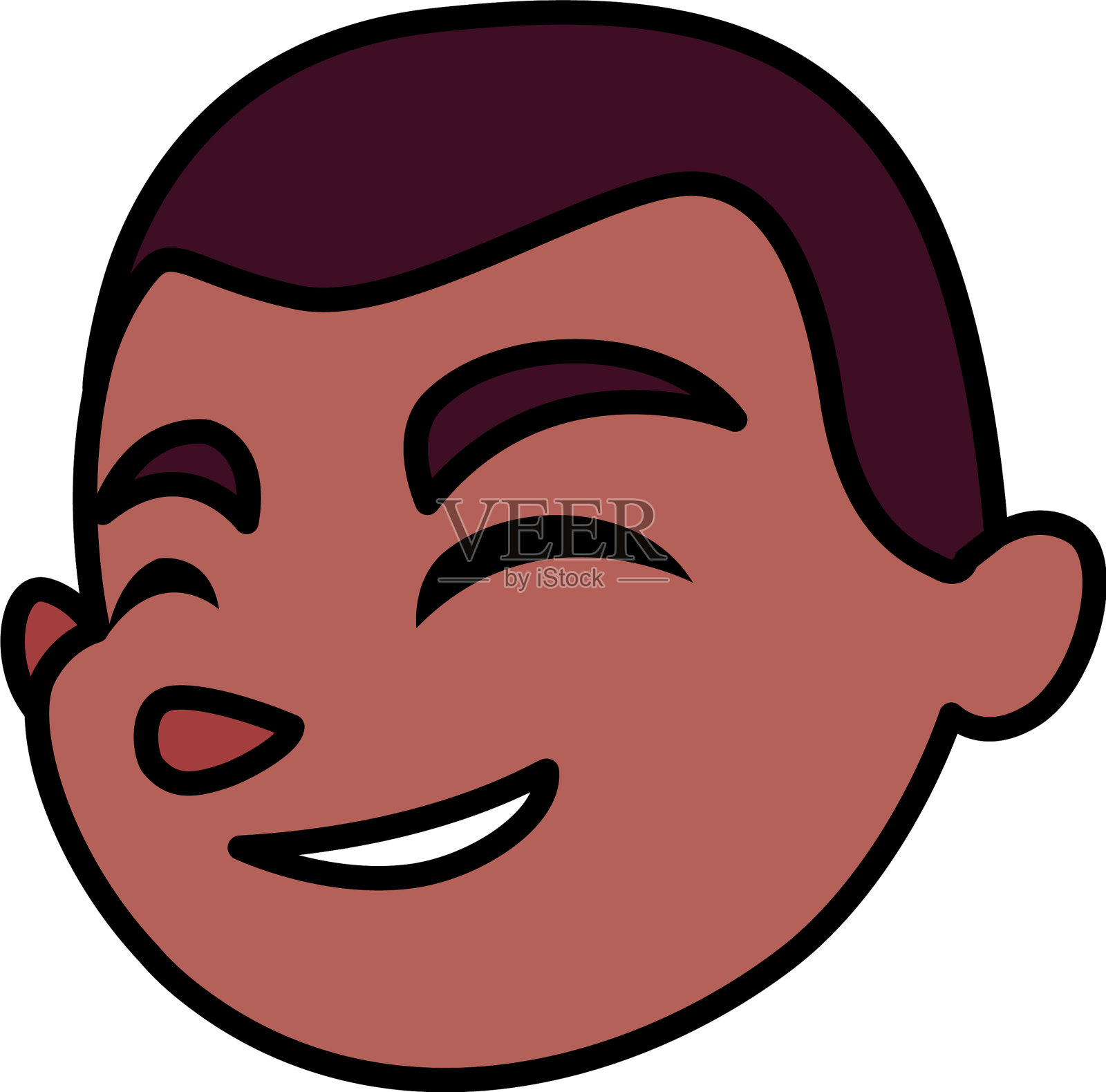 孤立男孩卡通头像设计设计元素图片