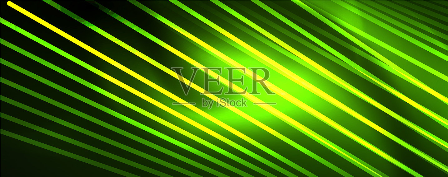 霓虹光线概念抽象插画图片素材