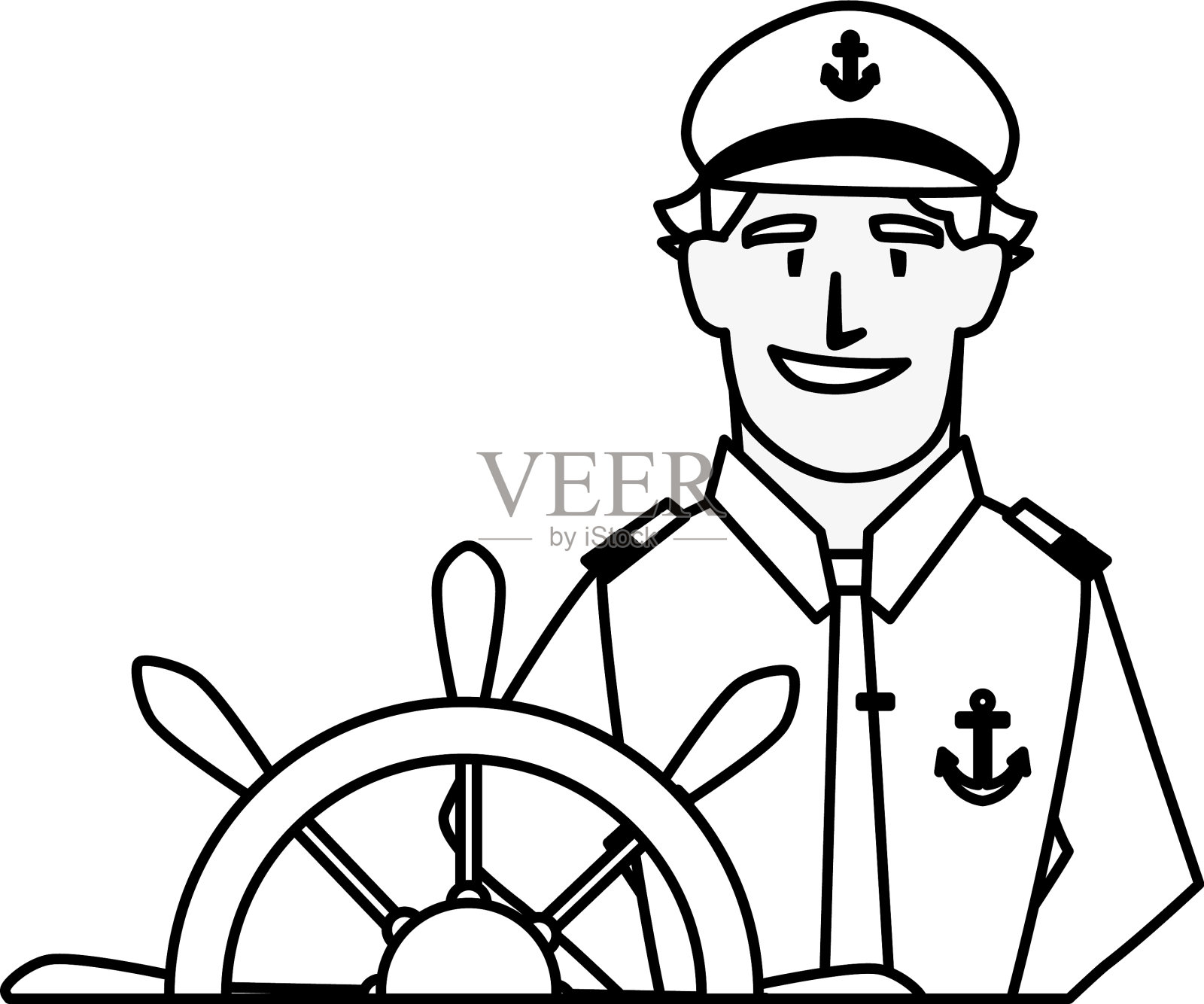 孤立船长式设计设计元素图片