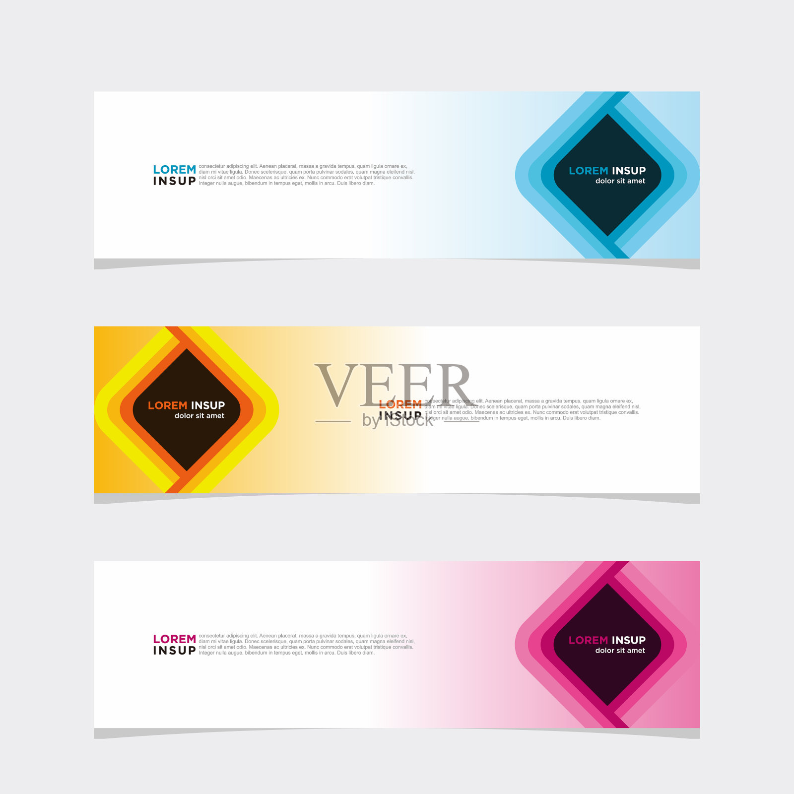 现代横幅网页背景抽象设计插画图片素材