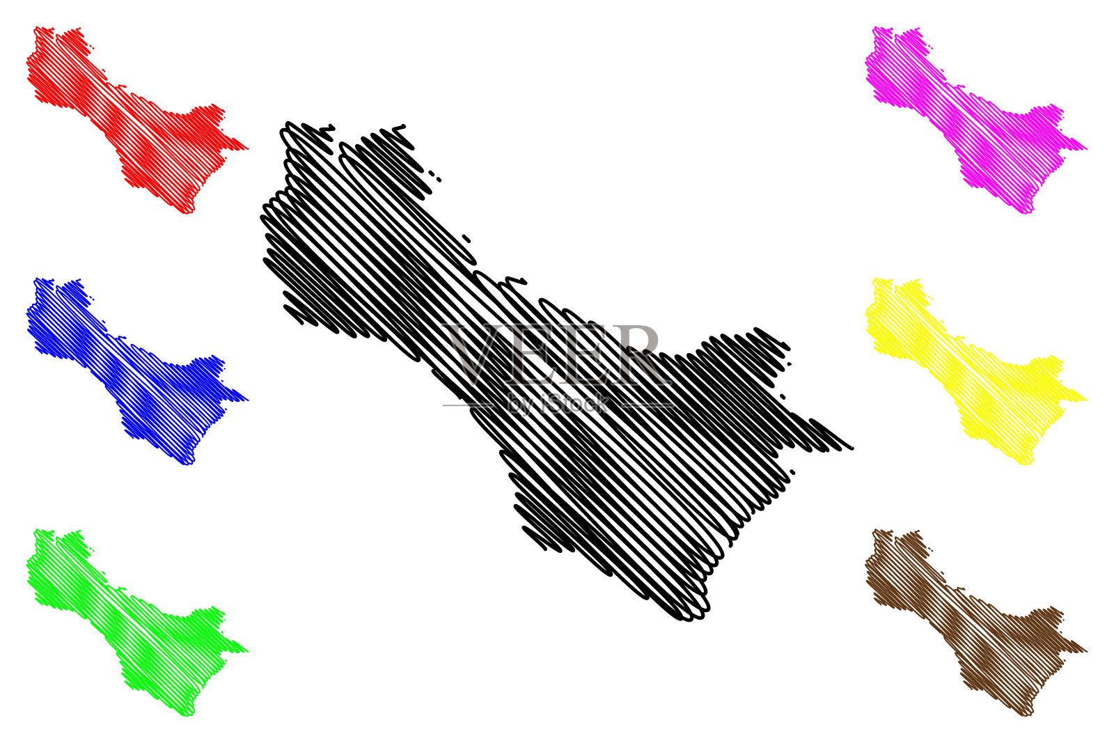 Carchi省地图插画图片素材