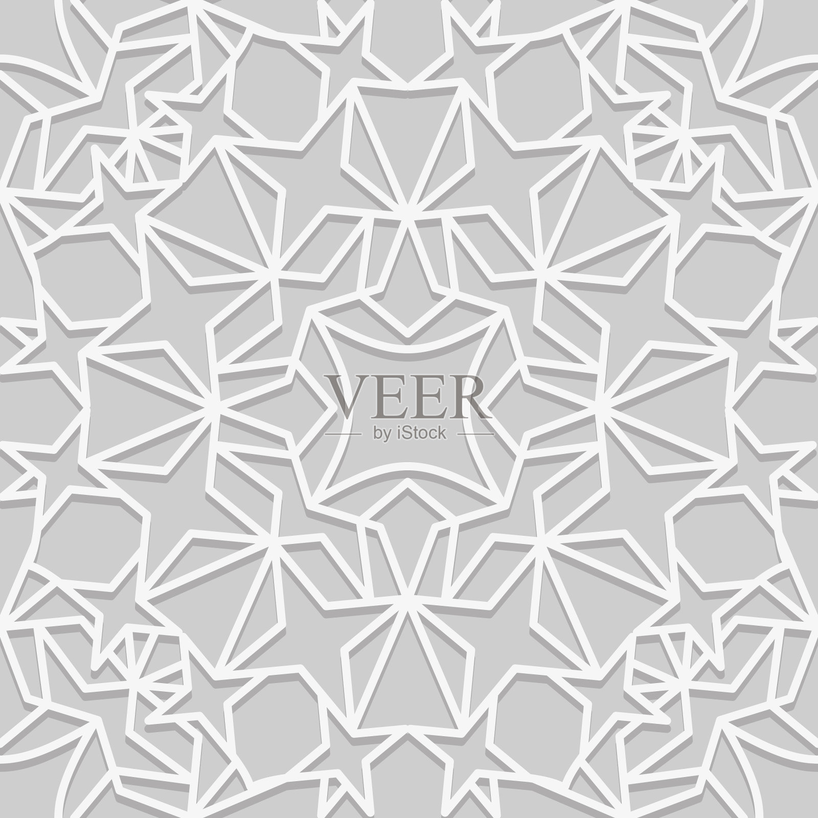 传统阿拉伯风格的无缝图案插画图片素材