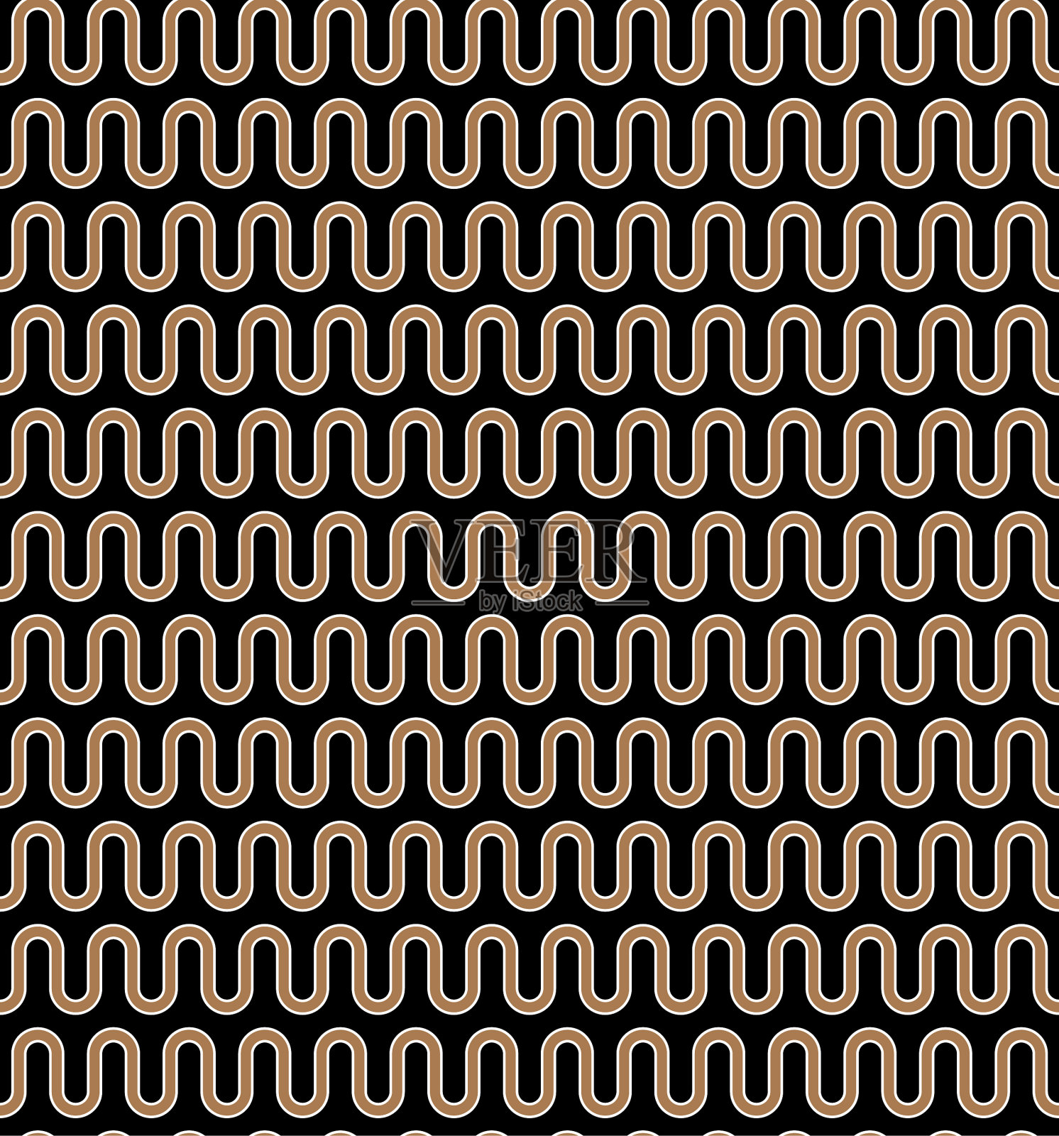 希腊波浪无缝图案或装饰插画图片素材