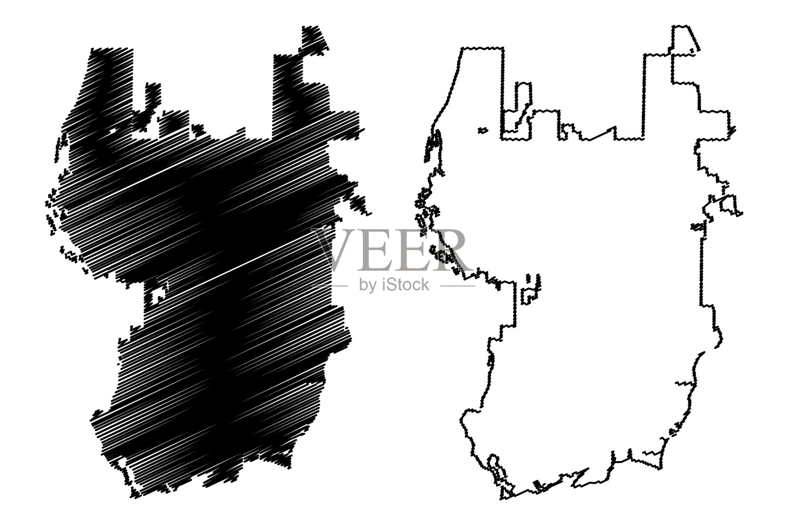 Cape coral city美国城市联合插画图片素材