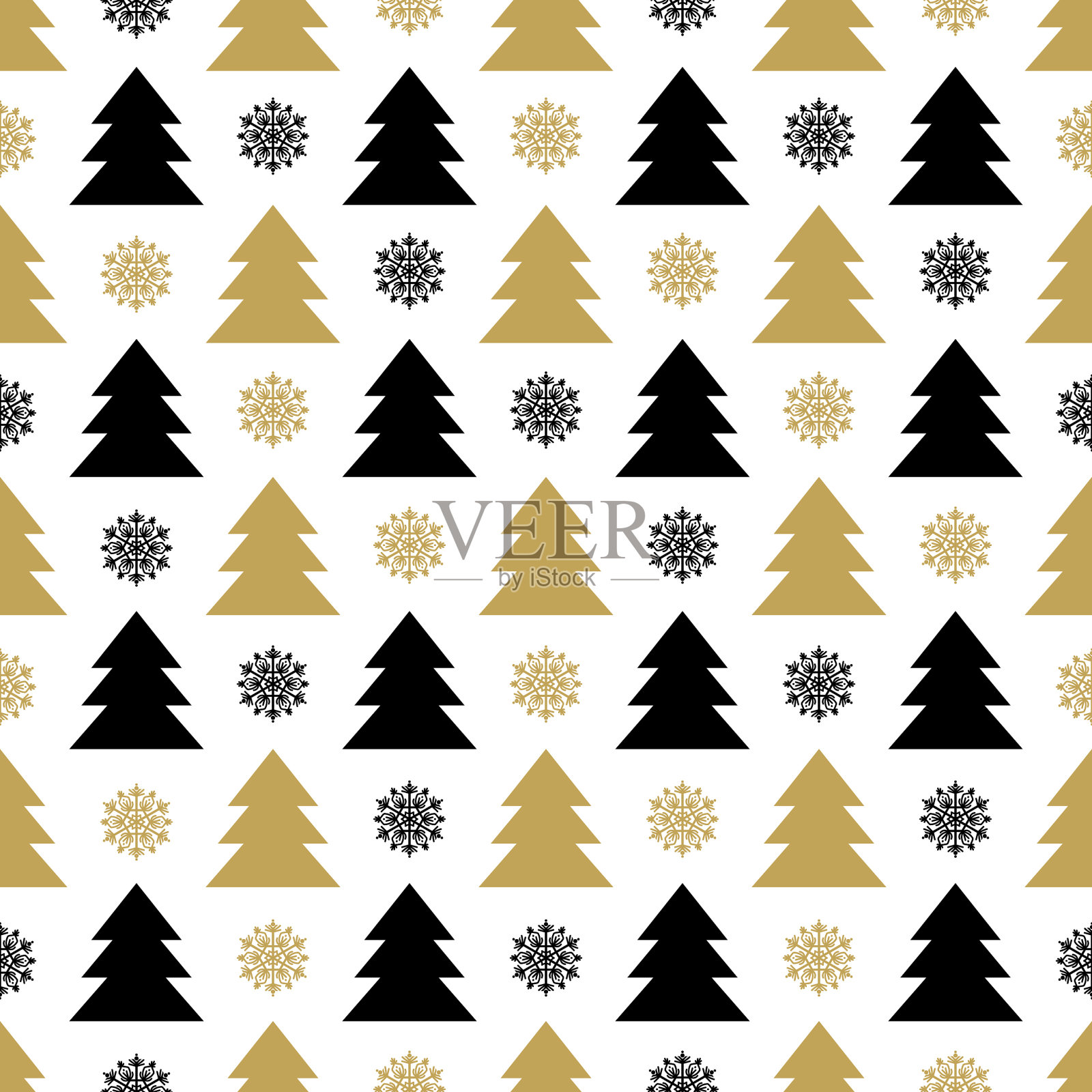 无缝图案的金色点缀在棕色上插画图片素材