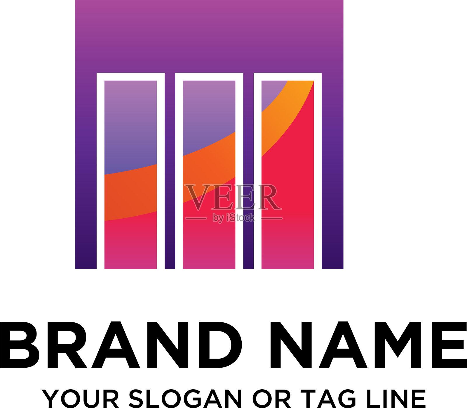 金融标志设计插画图片素材