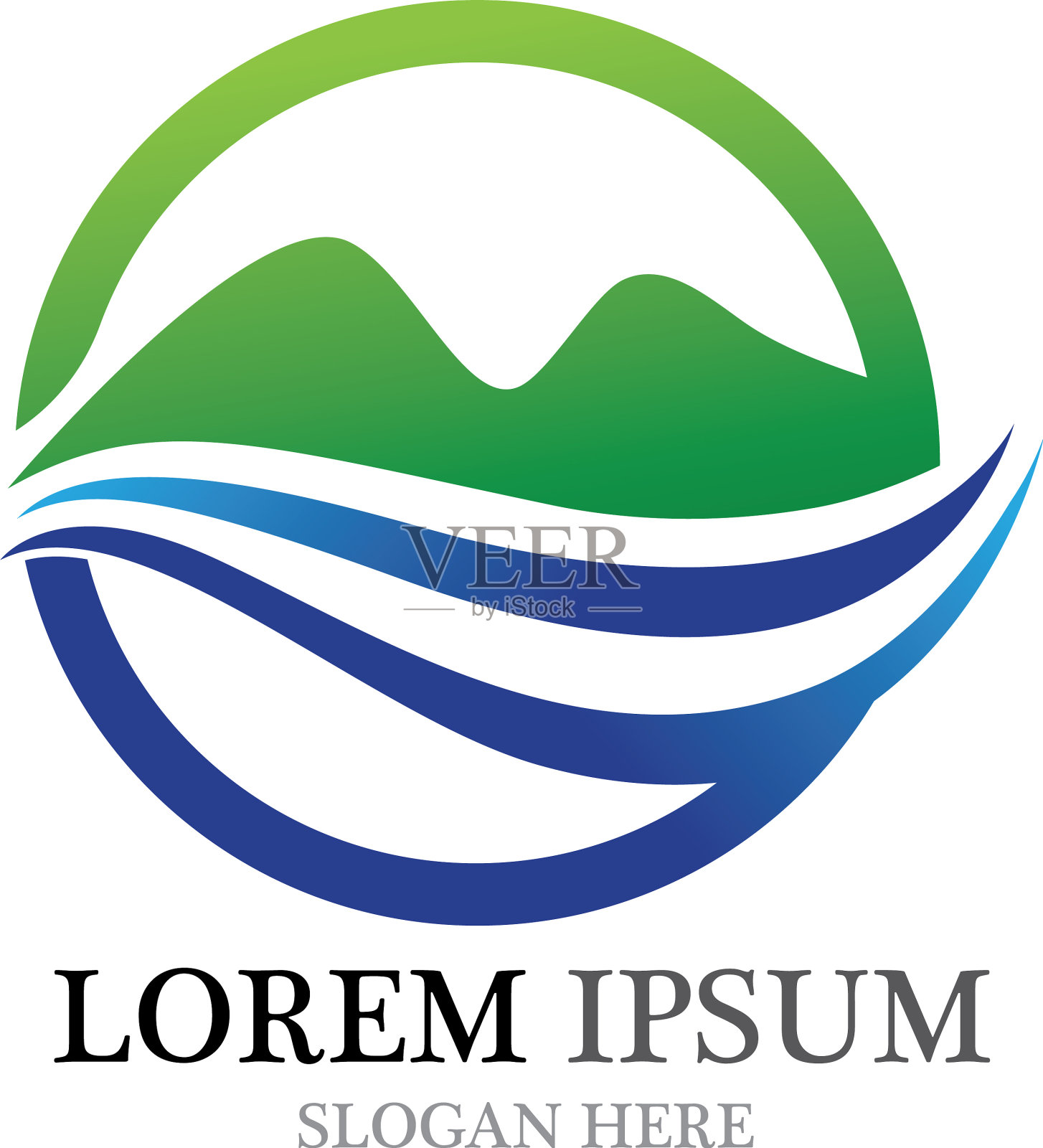 山图标标识插画图片素材